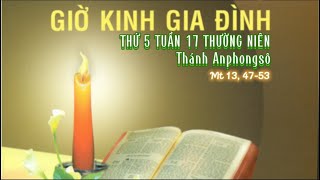 THỨ 5 TUẦN 17 TN 01/08/2024