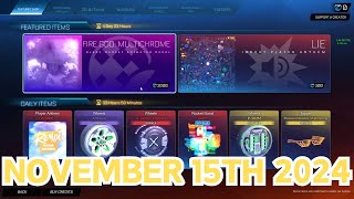 Rocket League ITEM SHOP Daily #45 (15th November 2024) New Ice Spice "Oh Shhh..." Player Anthem!