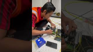 Fiber Optic Fusion Splicing | LRT 3 Shah Alam Line | Kuala Lumpur Malaysia