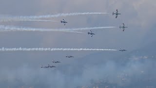 FRECCE TRICOLORI - CENTRO LAGO DI COMO AIR SHOW VARENNA 2019 (PROVE)