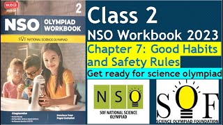 NSO Workbook Class2 Chapter-7 Good Habits/Safety Rules Science #olympiad Workbook question #nso #sof