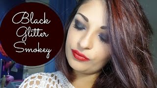 #BLACK GLITTER SMOKEY - Tutorial Kristel Makeup