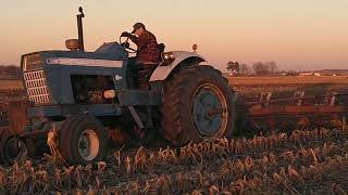 Ford 8000 plowing with IH 5 bottom plow (pt2)