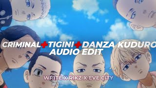 Danza Kuduro edit audio | Criminal edit audio| Tigini edit audio| @rikzeditsX@wr1teaudiosX@Evecityaudios