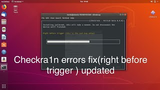 checkra1n"stuck on right before trigger" fixed on Linux(ubuntu)