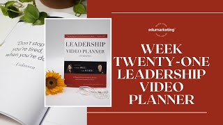 Week Twenty-One Leadership Video Planner - Erin Murphy