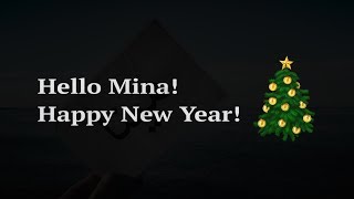 Hello Mina! Happy New Year!