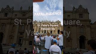 Papal Audience in St. Peter's Square, Vatican City #popefrancis #vatican  #travel #prayer #shorts