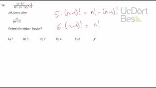 LYS-1 Matematik deneme-1 soru-14