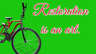 RESTORATION VIDEO. Old and rusted bicycle restoration. Perfect assembling. Bicycle accessories.