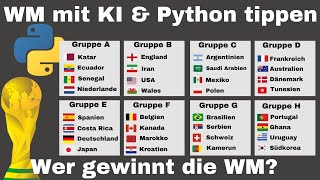 Fifa WM 2022 ⚽️ mit Python (KI-Modell 🤖) vorhersagen  - Wer wird Weltmeister 2022 🤔?