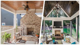 75 All Covers Outdoor With A Fireplace Design Ideas You'll Love 🏡