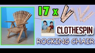 Clothespin Rocking Chair /кресло-качалка из деревянных прищепок /TaronAren