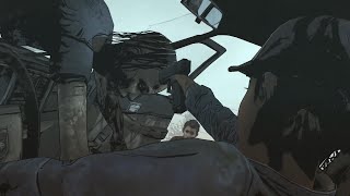 Jane leaves Clementine with AJ-The Walking Dead Season 2