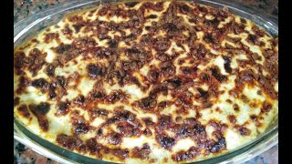 Egyptian Zucchini with bechamel sauce. Bechamel zucchini.  كوسة  بالبشاميل سهلة