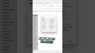 Fill those annoying blank cells INSTANTLY with this Excel trick! #excel #exceltricks #exceltips