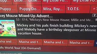 The Millie and Melody's Sleepover Episode on the Guide Today