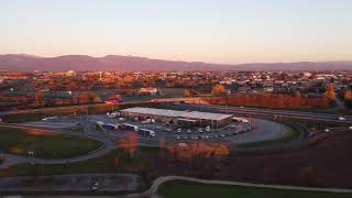 Tramonti d’autunno, Ippovia del Cormor (Ud) - in volo col drone sulla campagna friulana