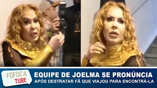 Joelma se explica após ser acusada de destratar fã que viajou para encontrá-la