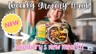 SAINSBURYS WEEKLY FOOD SHOP | NEW MEAL KIT | #weeklyfoodshop #groceryhaul #mealideas #sainsburys