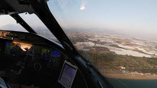 Global 6000 Landing Salerno, Italy (LIRI)