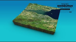 EDINBURGH TOPOGRAFICA 3D MAP