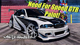 NFSMW E46 GTR Paint ? Help Choose The Perfect Paint Color!