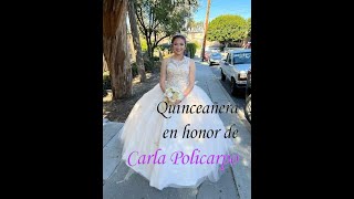 Quinceañera en honor de Carla Policarpo