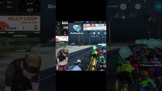 Close But No! #Zwift #zRacing sprint finish  #esports  #gaming #shorts