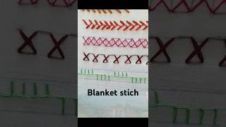 Blanket stich for tutorial #handembroidery #embroiderypatterns #ytshorts #trendingshorts