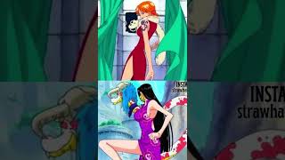 #onepiece #hancock #nami the comparison.￼