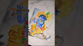 Cute Krishna drawing colouring part 🙏😍#jayshreekrishna #drawing #shorts #art