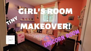 Little Girl's Room Makeover - Organize & Decorate/Unicorn Room