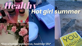 Healthy girl summer 🌊🌺 cleaning, tips on productivity & more!