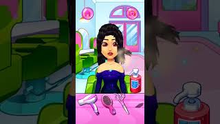 Hair Salon ~ Gorgeous Makeover of Hair Game | #girl Spa Salon | Part #2 #shorts #hairstyle #trending