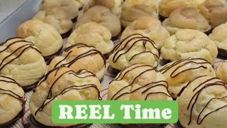 Real Time VS. Reel Time - Chocolate Drizzle on Cream Puffs