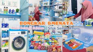 BONGKAR & MENATA HASIL BELANJA BULANAN | REFILL RESTOCK KEBUTUHAN RUMAH TANGGA | STOK AMAN !!