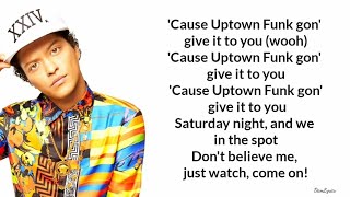 Mark Ronson - Uptown Funk (Lyrics) ft. Bruno Mars