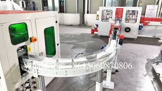 Fully automatic facial tissue hanging type tissue production line