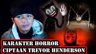 Karakter HORROR Fiktif Ciptaan Trevor Henderson | Cartoon Cat | Country Road Creature | Bridge Worm