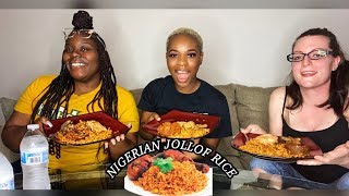 AMERICANS TRY NIGERIAN JOLLOF RICE FOR THE FIRST TIME