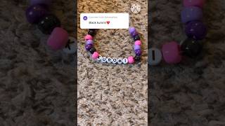 kuromi bracelet 💗💜#fyp #bracelet