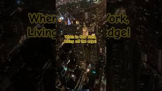 Living off the edge in New York! #travelvlog #newyork #skycrapers #edge #cityview #vlogs