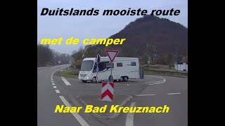 Duitslands mooiste camperroute naar Bad Kreuznach een middeleeuwse plaats aan de rivier de Nahe.