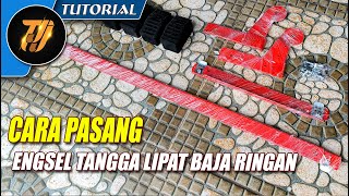 Cara pasang engsel tangga lipat baja ringan