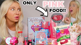 I ONLY Ate PINK Foods For 24 HOURS!!