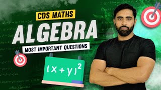 CDS Maths Algebra Most Important Questions !!