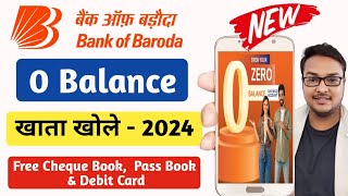 Bank Of Baroda Online Account Opening 2024 | BOB Zero Balance Account | बैंक ऑफ़ बड़ौदा video KYC