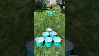 Dollar Tree Giant Yard Pong #dollartree #dollartreehaul  #dollartreesummer #giantyardpong #diy