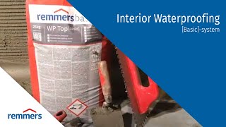 Interior waterproofing the basic system